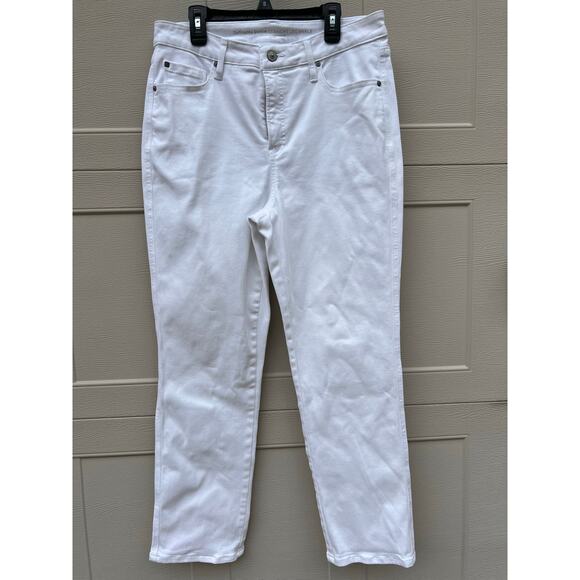 Chico’s DefineMe Denim Straight Leg Ankle Jeans White Women’s Size 1.5 (US 10) - Picture 2 of 10
